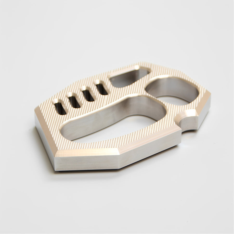 Striped Style Full Stainless Steel Everyday Carry Knuckles