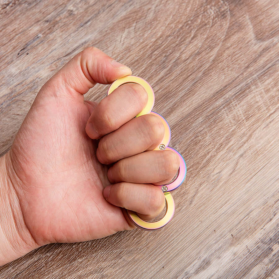 Blueing Finish Folding Knuckles Rings