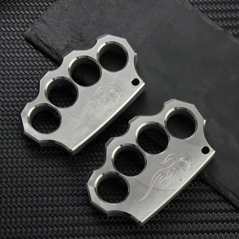Brass Knuckle Rings Real 304 Stainless Steel Cakra EDC Gadgets