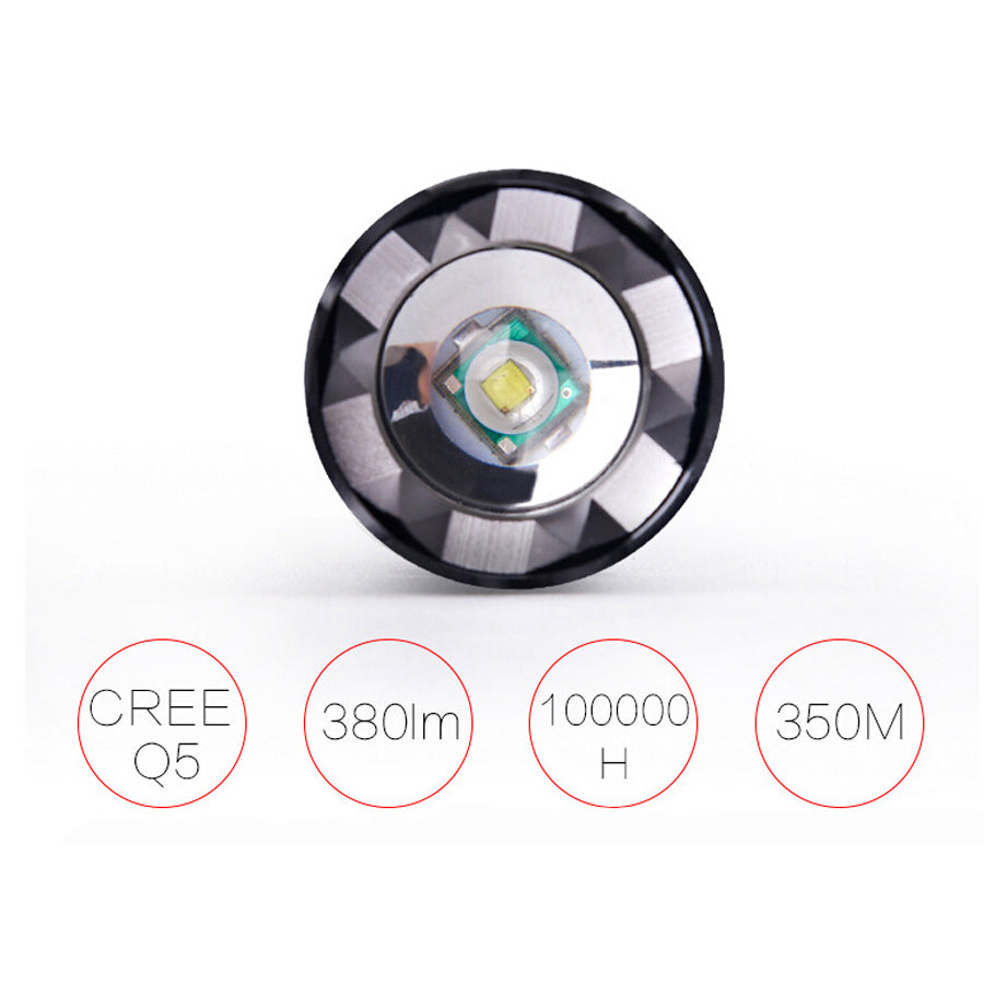 Spiked Tactical Flashlight Self Defense