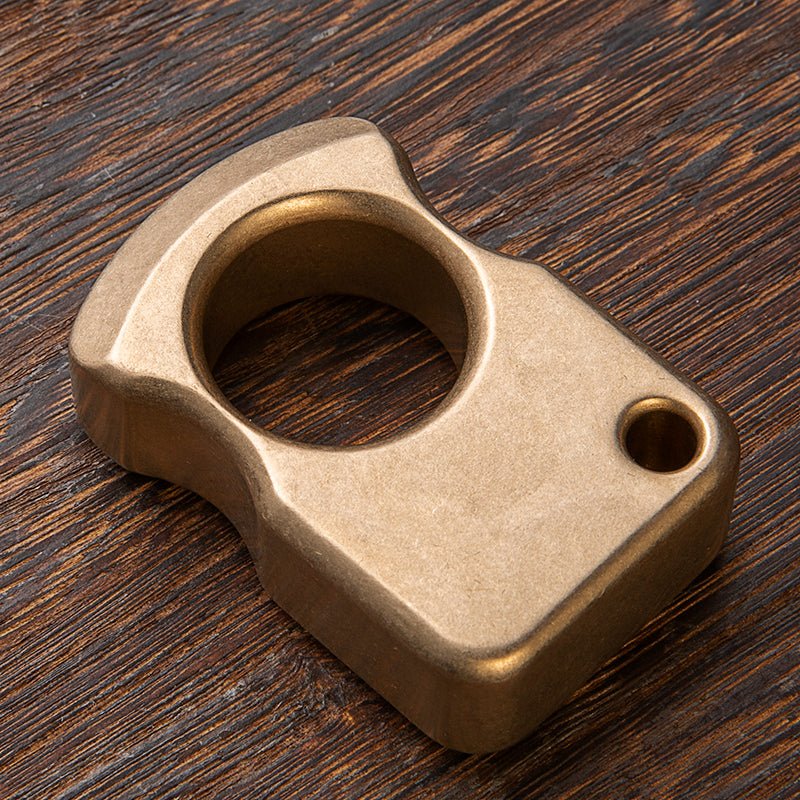 Full Brass Stonewash Knuckles Weapon - Cakra EDC Gadgets