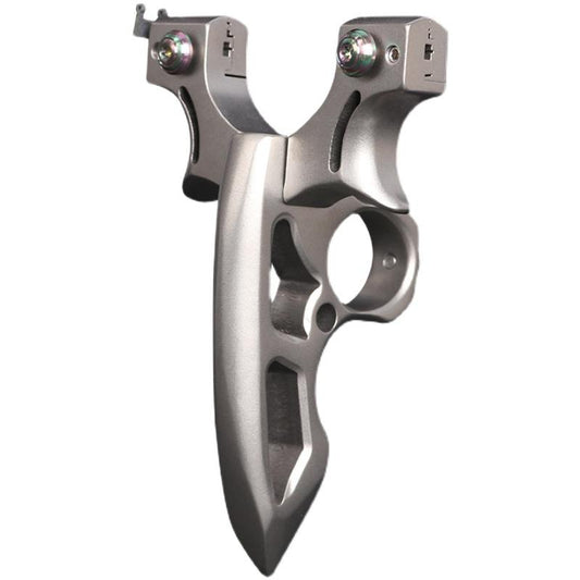 Spiked Brass Knuckles Ring Slingshot 404C Stainless Steel 3 In 1