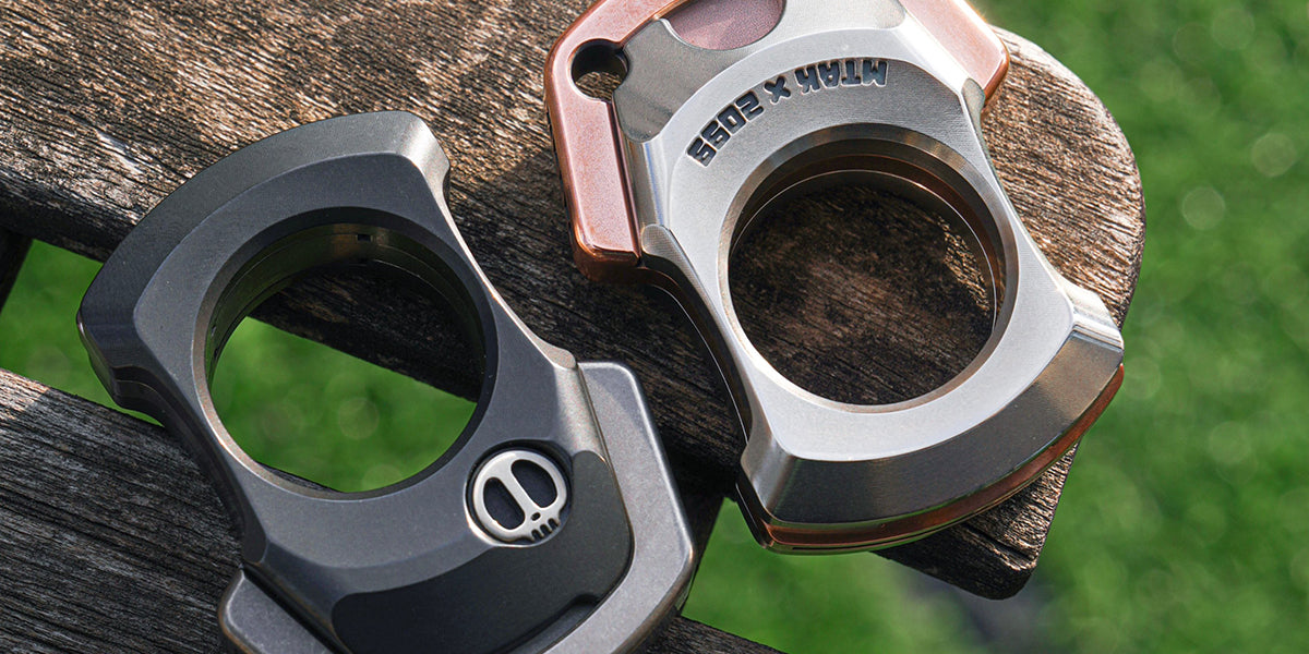 Afrankart DFK 2 Finger Brass Knuckles Knuckle Duster -Cakra EDC