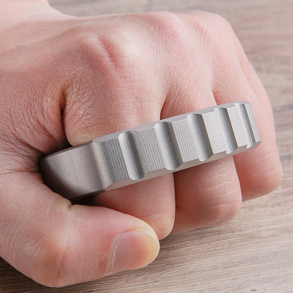 Afrankart DFK 2 Finger Brass Knuckles Ring Acier Inoxydable - Cakra EDC Gadgets 