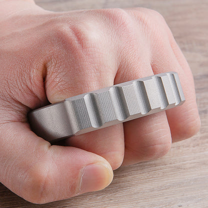 Afrankart DFK 2 Finger Brass Knuckles Ring Stainless Steel - Cakra EDC Gadgets