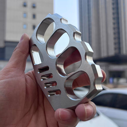 Striped Style Full Stainless Steel Everyday Carry Knuckles