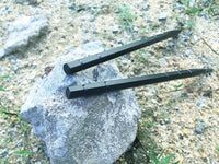 Black Storm Stainless Steel Throwing Spikes Knives Set 3 with Nylon Sheath - Cakra EDC Gadgets