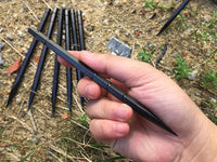 Black Storm Stainless Steel Throwing Spikes Knives Set 3 with Nylon Sheath - Cakra EDC Gadgets