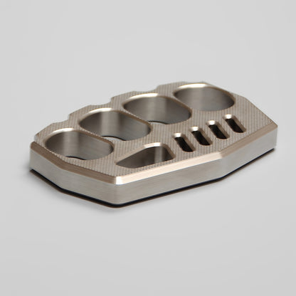 Striped Style Full Stainless Steel Everyday Carry Knuckles