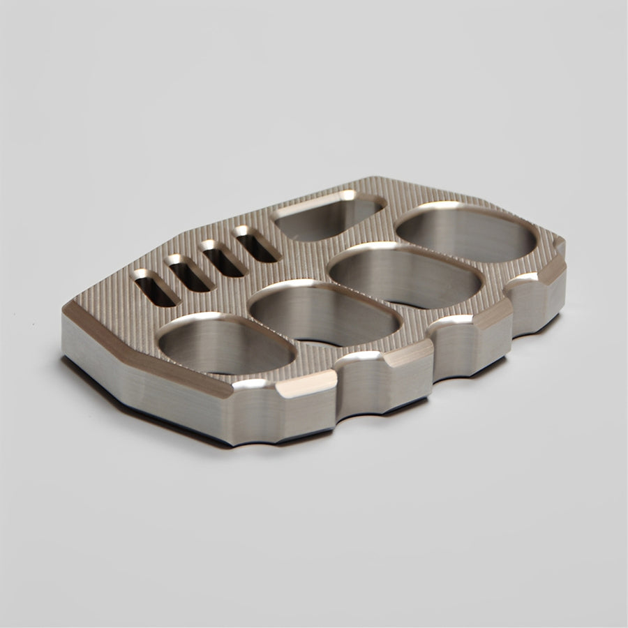 Striped Style Full Stainless Steel Everyday Carry Knuckles