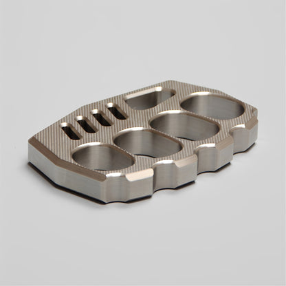 Striped Style Full Stainless Steel Everyday Carry Knuckles