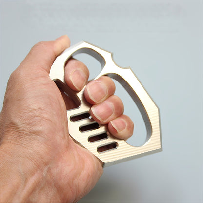 Striped Style Full Stainless Steel Everyday Carry Knuckles