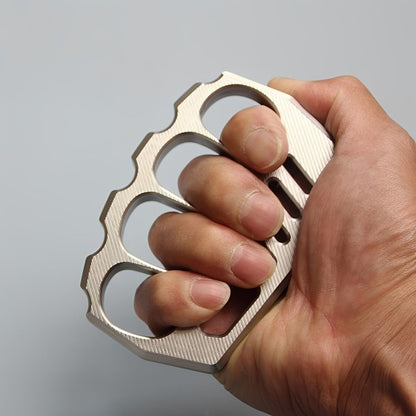 Striped Style Full Stainless Steel Everyday Carry Knuckles