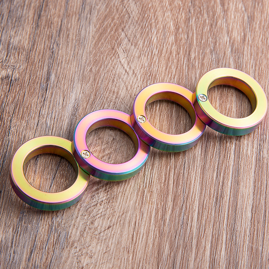 Blueing Finish Folding Knuckles Rings