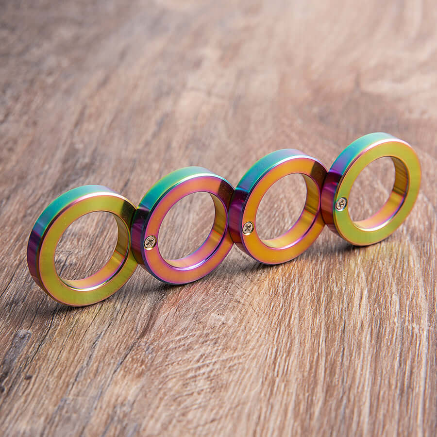 Knuckles Inhibitor Rings Blueing Finish Folding Knuckles Rings – Cakra EDC Gadgets