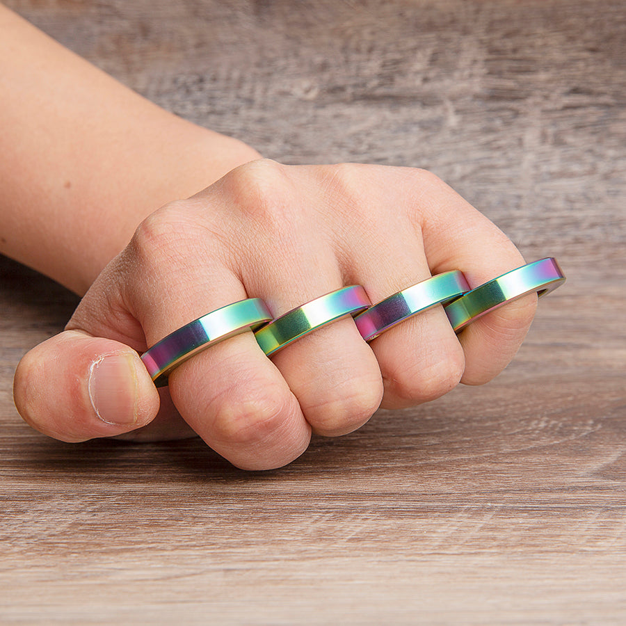 Blueing Finish Folding Knuckles Rings