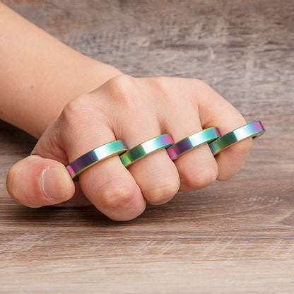 Blueing Finish Folding Knuckles Rings