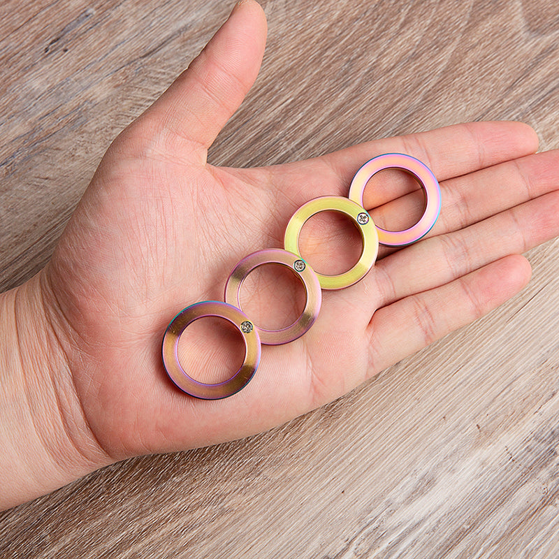 Blueing Finish Folding Knuckles Rings