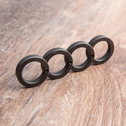 Black Steel Folding Self Defense Brass Knuckles