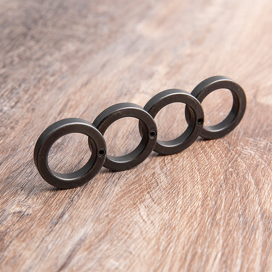 Black Steel Folding Self Defense Brass Knuckles