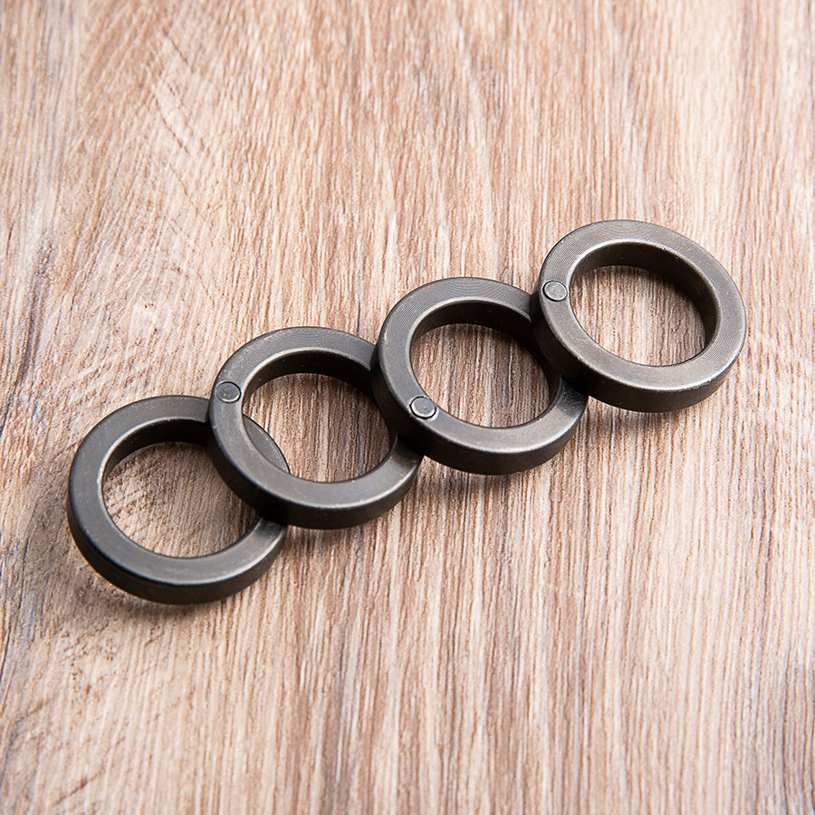 Black Steel Folding Self Defense Brass Knuckles