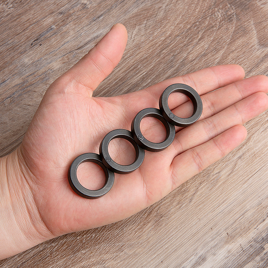 Black Steel Folding Self Defense Brass Knuckles