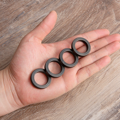 Black Steel Folding Self Defense Brass Knuckles