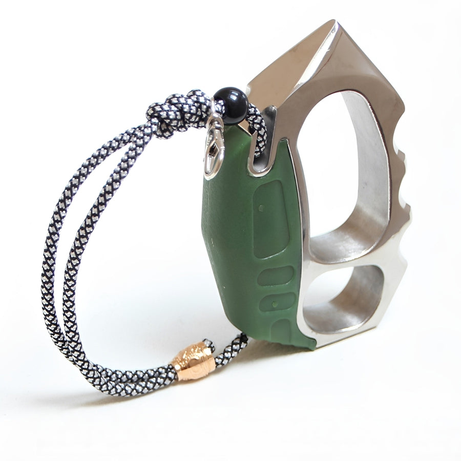 New Stainless Steel Knuckle Duster With Silicone Hand Guard