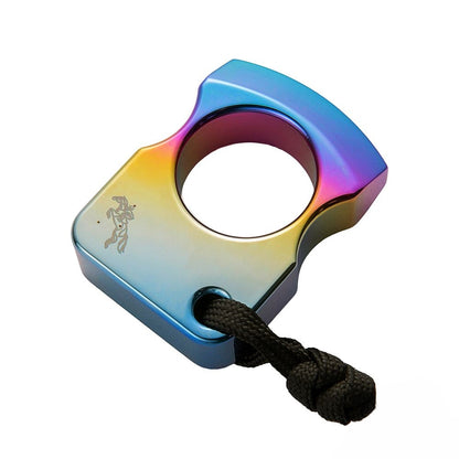 Colorized Titanium Alloy Single Finger Brass Knuckles