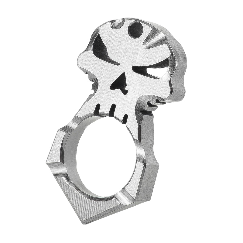 2025 New TC4 Titanium Skull Head Single Finger Knuckle Duster – Cakra ...
