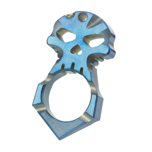 2025 New TC4 Titanium Skull Head Single Finger Knuckle Duster
