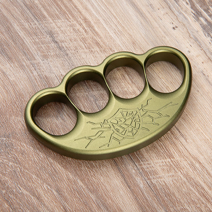 Green Lightning 6061 Aluminium Thick Brass Knuckles