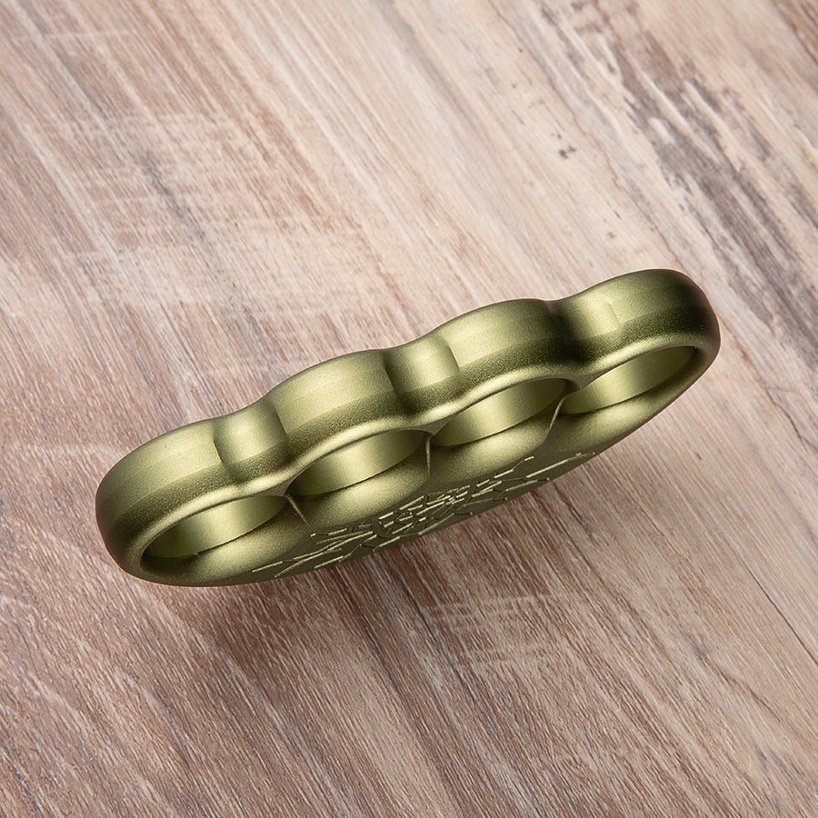 Green Lightning 6061 Aluminium Thick Brass Knuckles