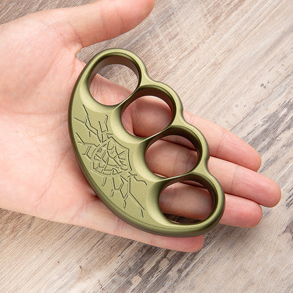 Green Lightning 6061 Aluminium Thick Brass Knuckles
