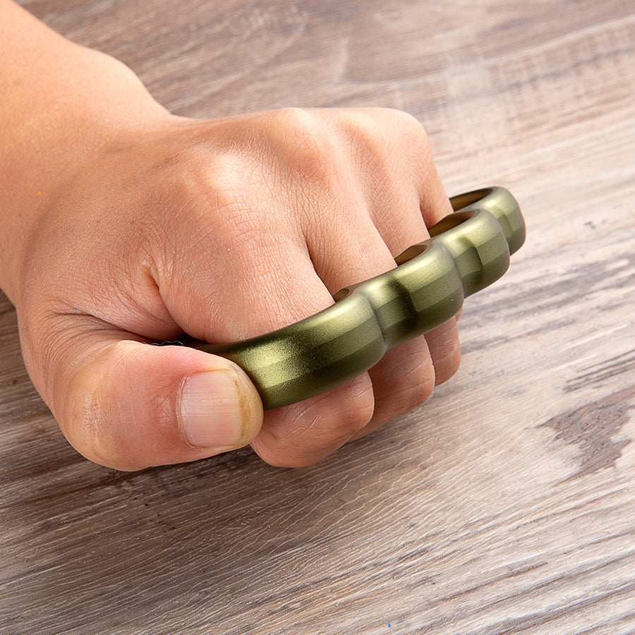 Green Lightning 6061 Aluminium Thick Brass Knuckles