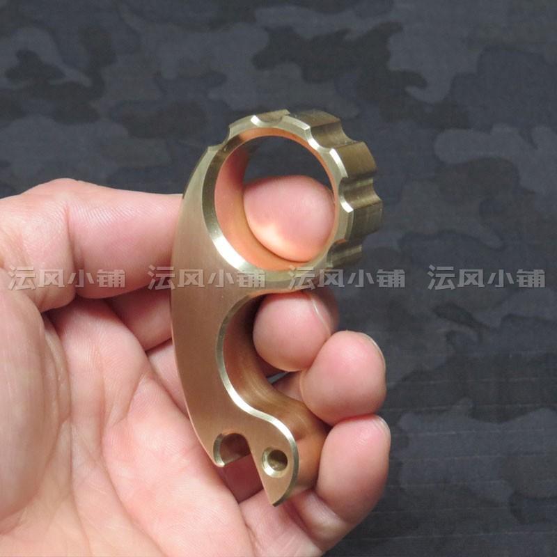 2019 Small Snail Real Brass One Finger Brass Knuckles Cakra EDC Gadgets
