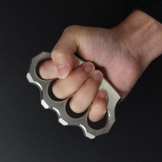 Black Spiked Knuckles - Clawed EDC Fist Loader - Steel Spike Knuckle Duster