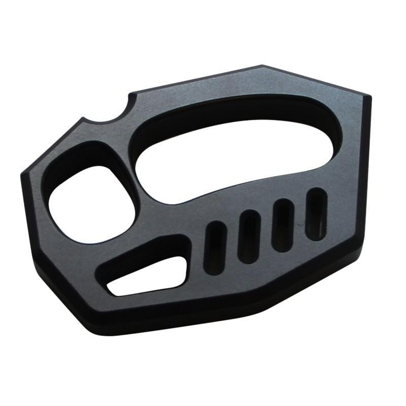 Fist Knuckles Lumière en alliage d'aluminium noir - Cakra EDC Gadgets 