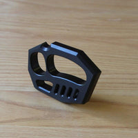 Fist Knuckles Lumière en alliage d'aluminium noir - Cakra EDC Gadgets 