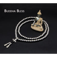 Full Brass Buddha Beads Self Defense Beads Mala Necklace