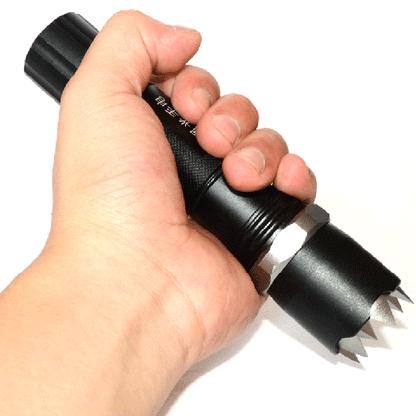 Spiked Tactical Flashlight Self Defense