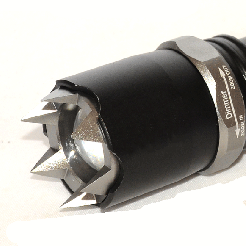 Spiked Tactical Flashlight Self Defense
