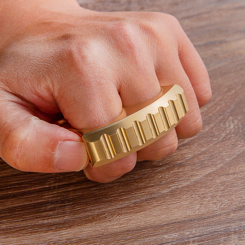 Afrankart DFK Deux doigts en laiton Knuckle Duster -Cakra EDC Gadgets 