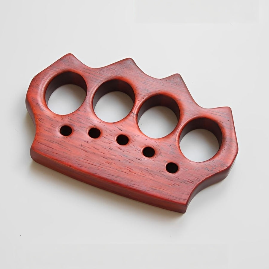 African Red Sandalwood Wooden Brass Knuckles