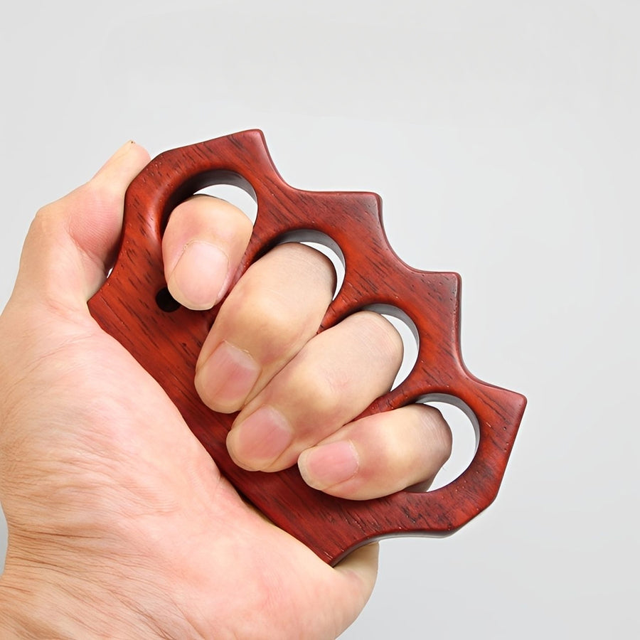 African Red Sandalwood Wooden Brass Knuckles