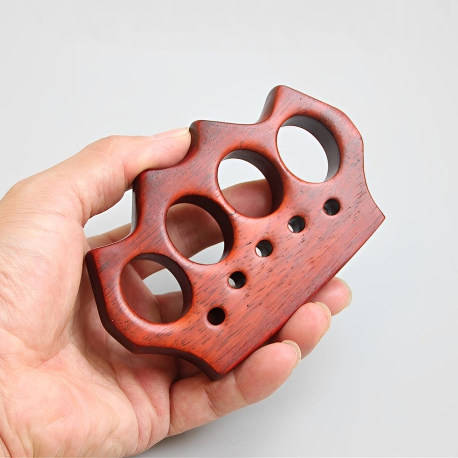 African Red Sandalwood Wooden Brass Knuckles