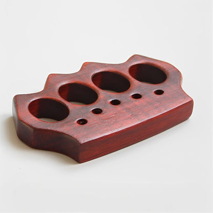 African Red Sandalwood Wooden Brass Knuckles