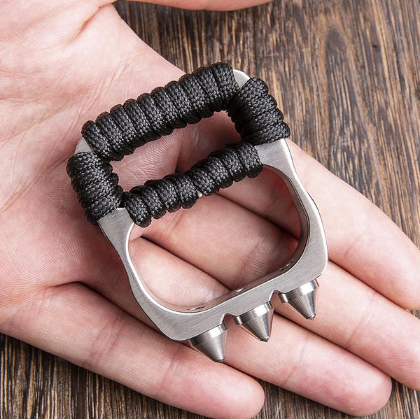 Two Finger Brass Knuckles Stainless Steel – Cakra EDC Gadgets