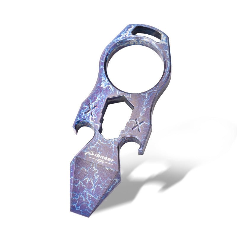 Multi Defence Keychain 2023 NEW Titanium EDC Self Defense Keychain Multi Tool – Cakra EDC Gadgets