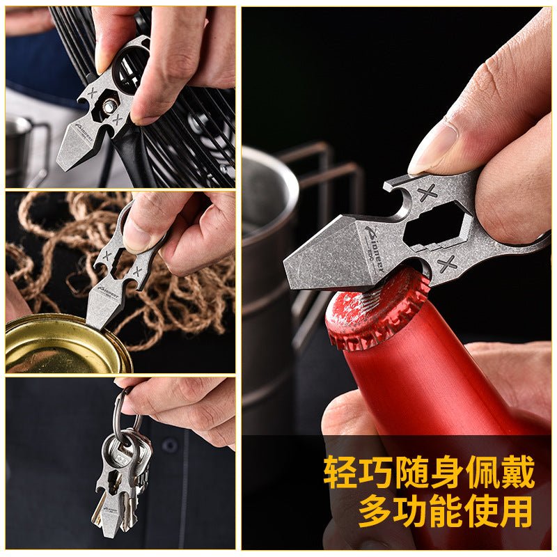 Multi Defence Keychain 2023 NEW Titanium EDC Self Defense Keychain Multi Tool – Cakra EDC Gadgets